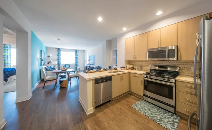 Kitchen + Living Room