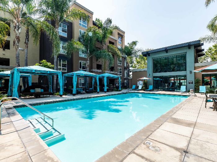 Pool with Cabanas