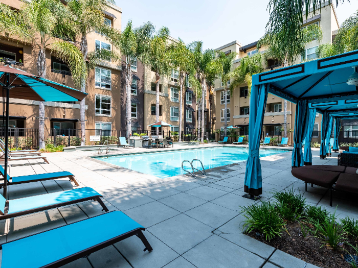 Pool with Cabanas