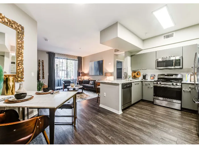 Kitchen and Living Room