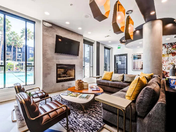 Clubroom Seating + Fireplace