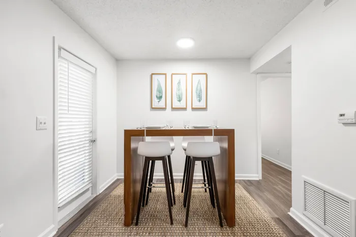 Dining area in an apartment complex in Clearwater, FL.