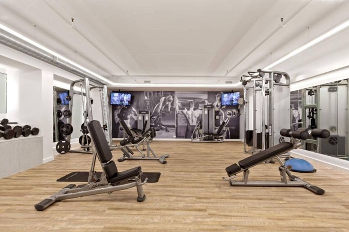 24-hour fitness center free weights