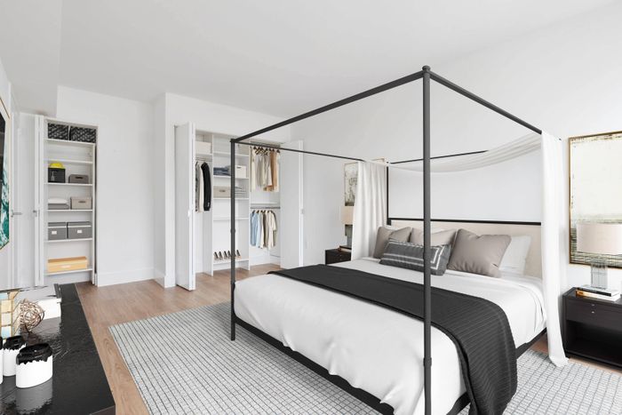 Bedroom with plenty of closet space