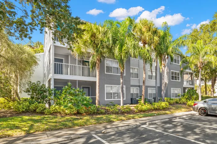 Exterior view of Clearwater apartments for rent.