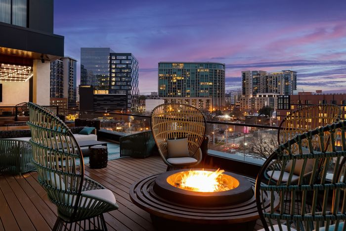 Firepit Lounge with City Views