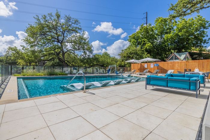 Pool | Swimming Pool and Lounge Chairs | 1155 Barton Springs