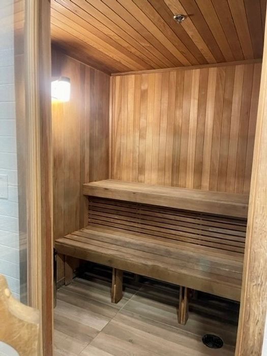 Sauna room at a luxury apartment in Pompano Beach.