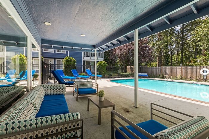 Pool Deck with Chairs