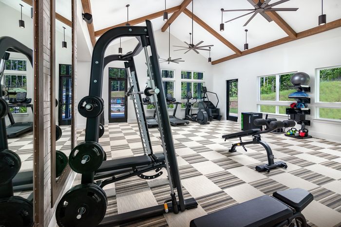 elan sweetwater creek fitness center squat rack weights
