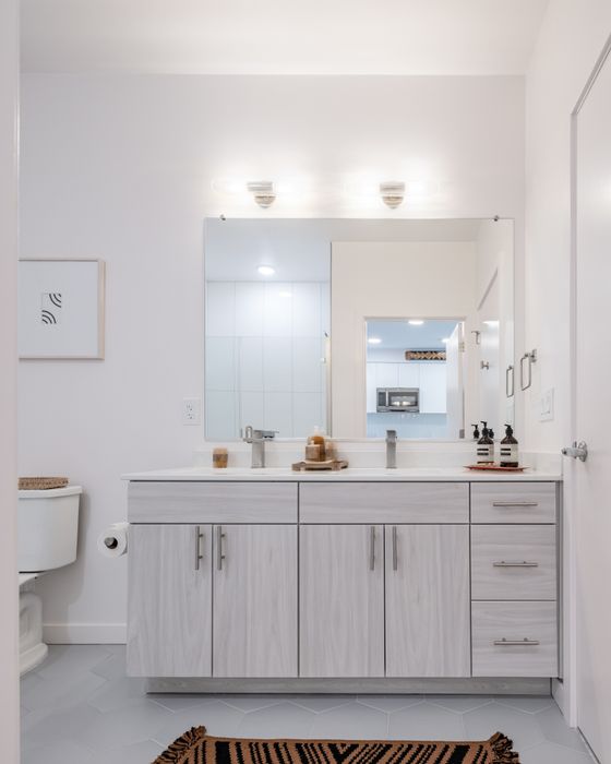 Bright spa inspired bathrooms