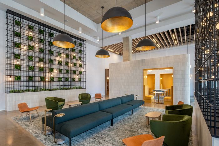 Inviting Lobby with Live Wall