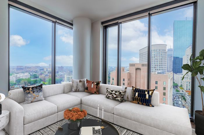 Penthouse Living Room City Views