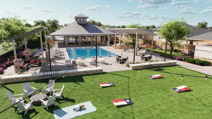 Community Pool and lawn space