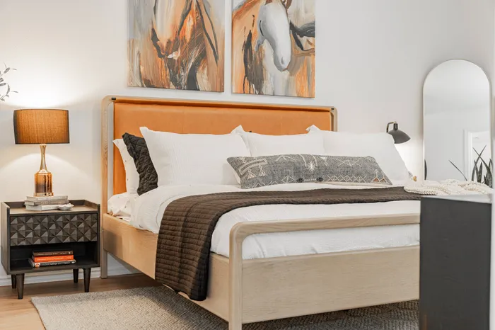 primary bedroom with bed