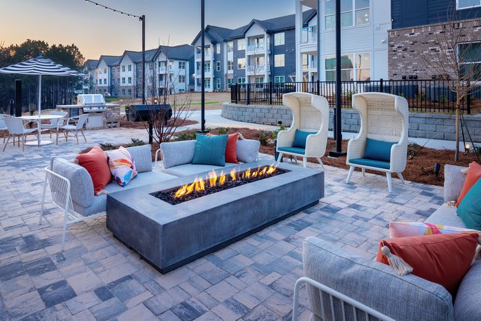 Outdoor Terrace with Fireplace