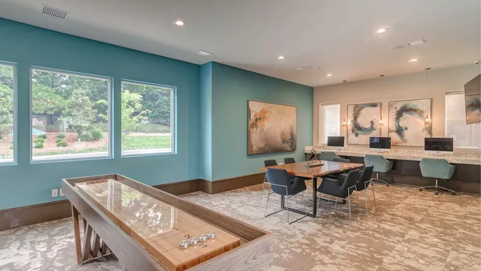 game room and business lounge