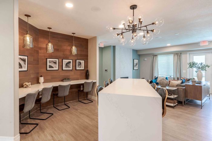 Clubhouse with work stations