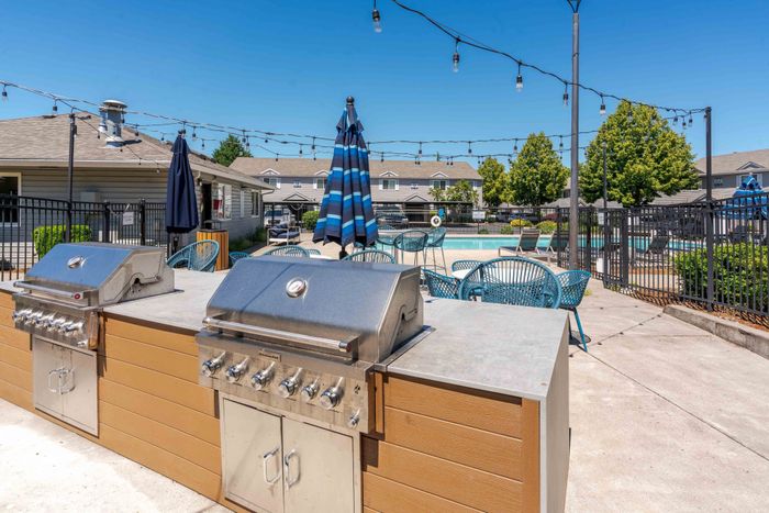 Outdoor grilling station