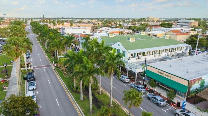 Aerial of street