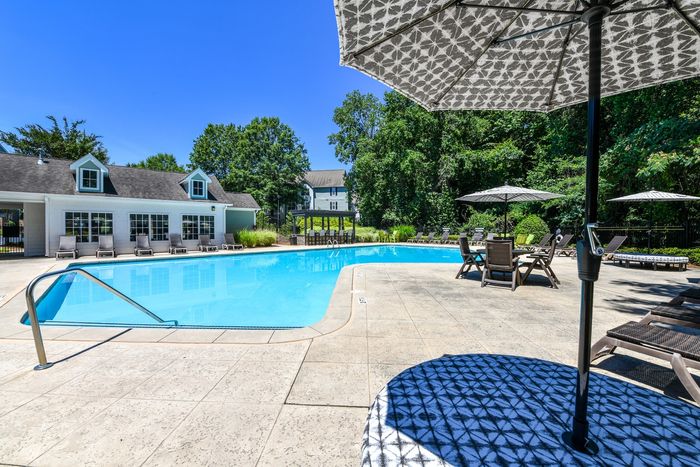 Poolside Tables and Lounge Chairs