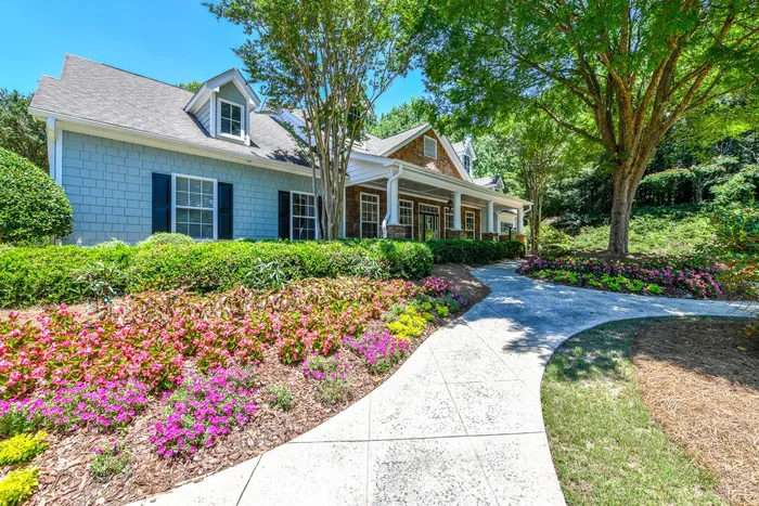 Leasing Office with Fresh Landscaping
