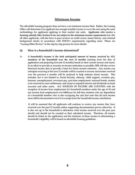 Information Packet, 8/12