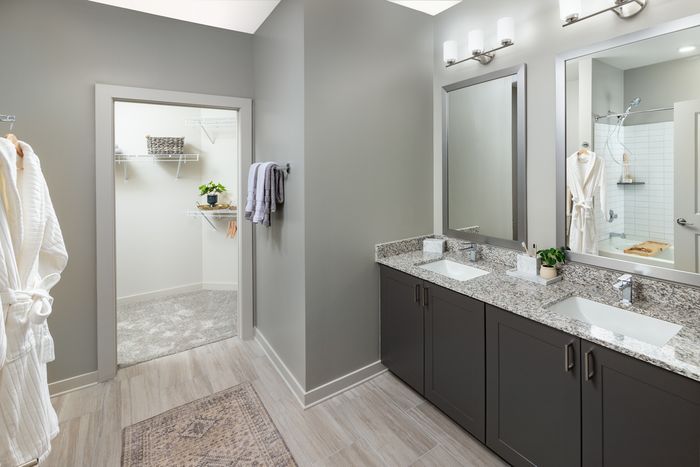 Luxurious double vanity bathroom