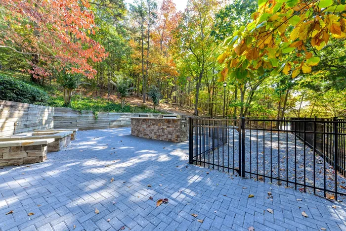 outdoor seating area