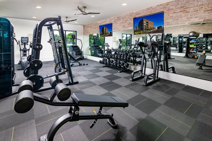 Fitness Center Free Weights and Machines