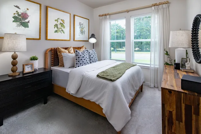 Spacious Carpeted Bedrooms