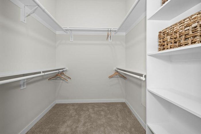 Spacious Closet with Built-in Shelving