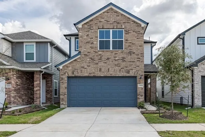 single family home with two car garage