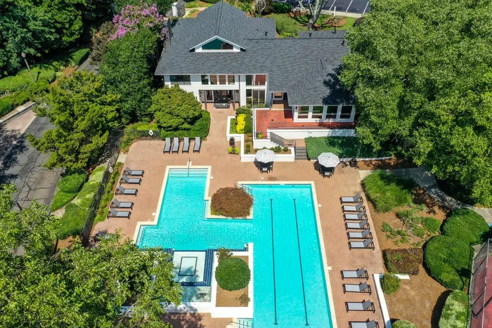 Aerial pool and clubhouse