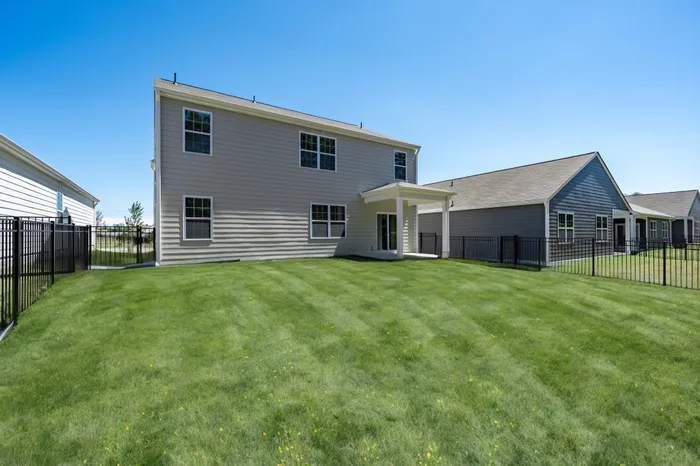backyard of two story house