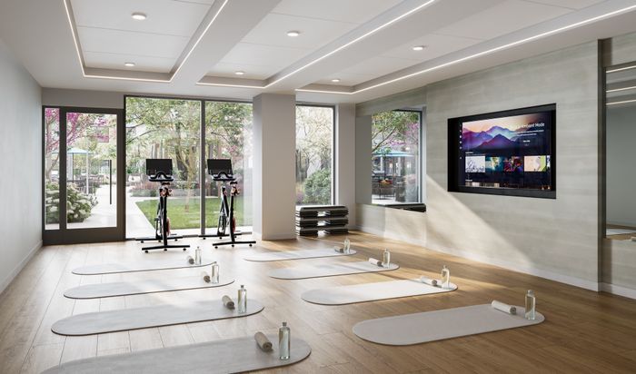 Private modern yoga studio