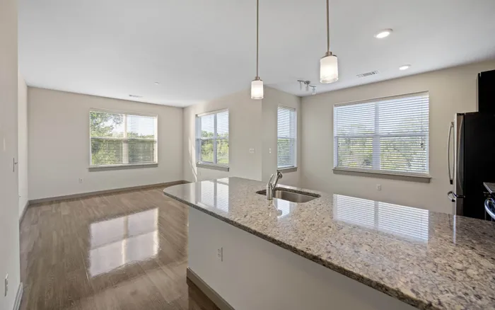 Kitchen and living room