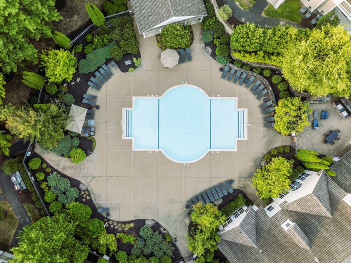 Aerial view of pool