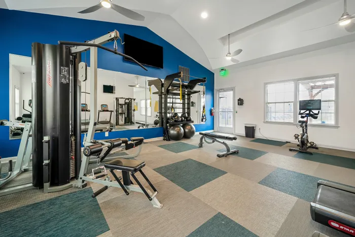 Fitness center weights