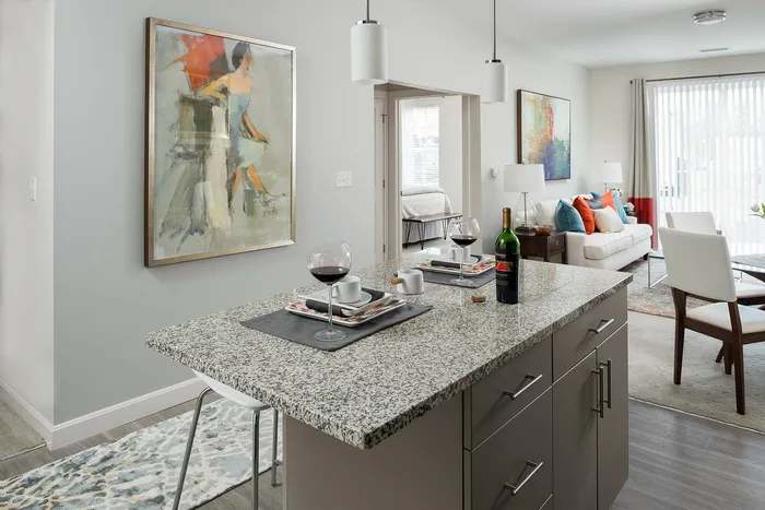 Bar in kitchen