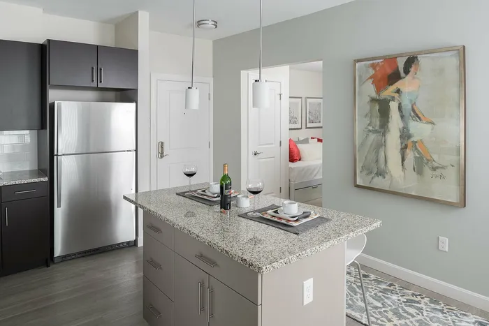 Kitchen bar with seating