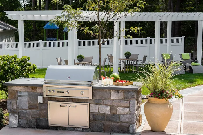 Grills in ourdoor kitchen