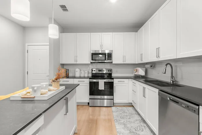 Modern Kitchen with Stainless Steel Appliances