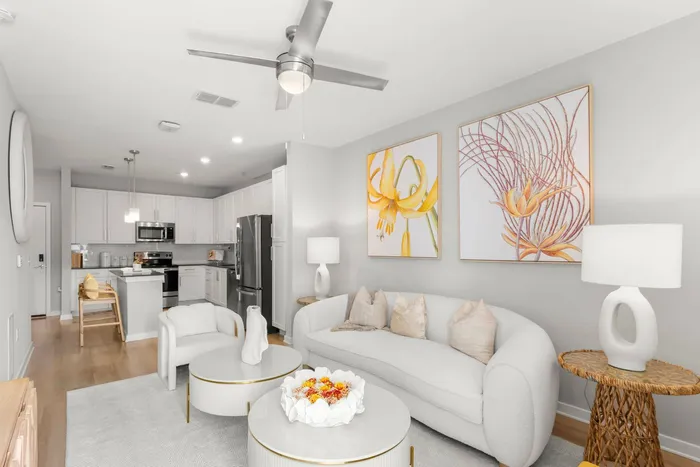 Living Room open to kitchen