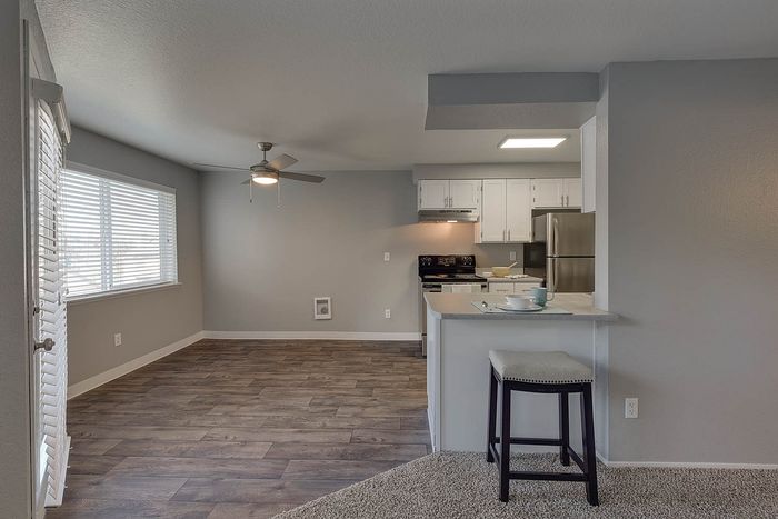 kitchen and dining room