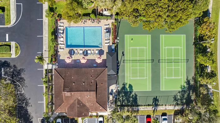 Drone shot of property exterior