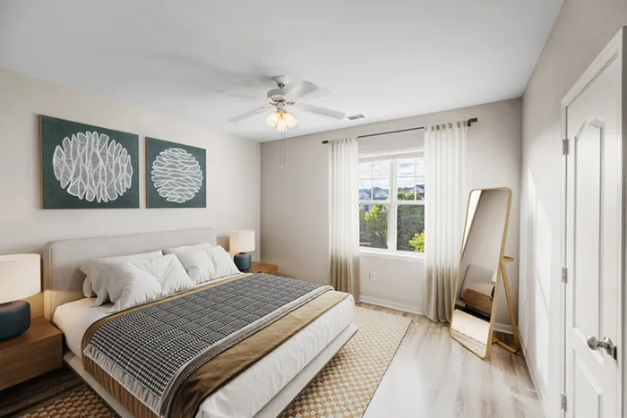 virtual staging model bedroom