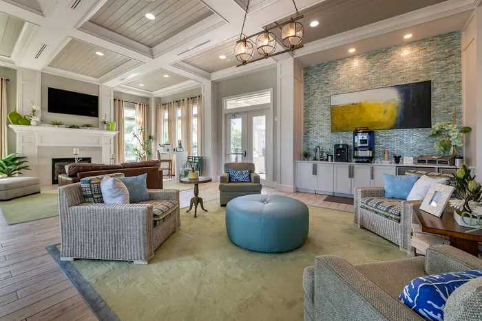 Clubhouse seating area