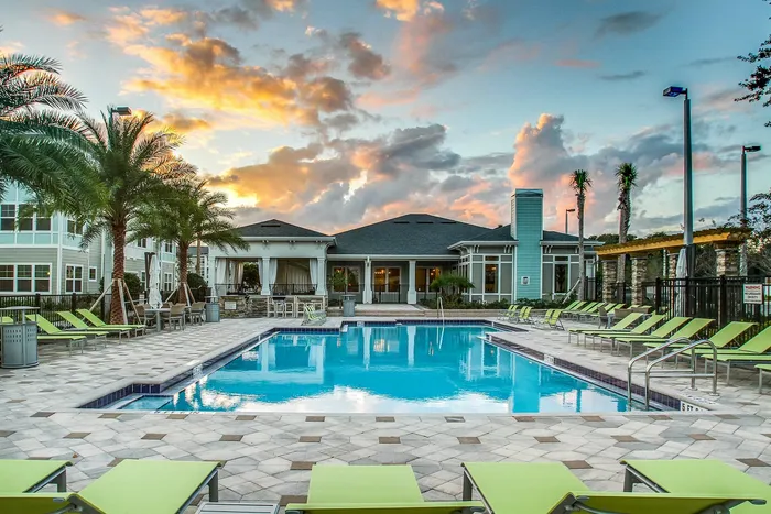 Pool at twilight