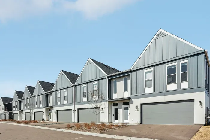 exterior shot of townhomes